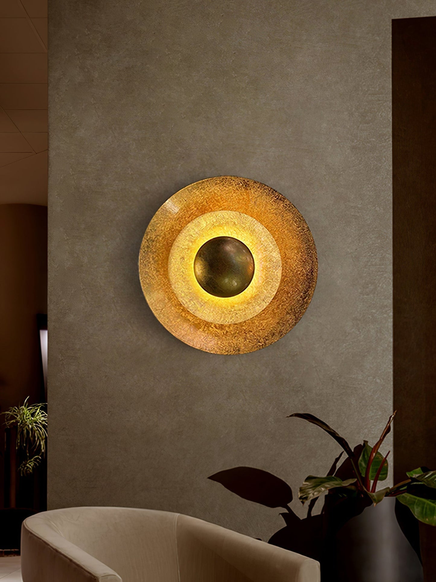 Solaris Wandlamp Blad Vintage