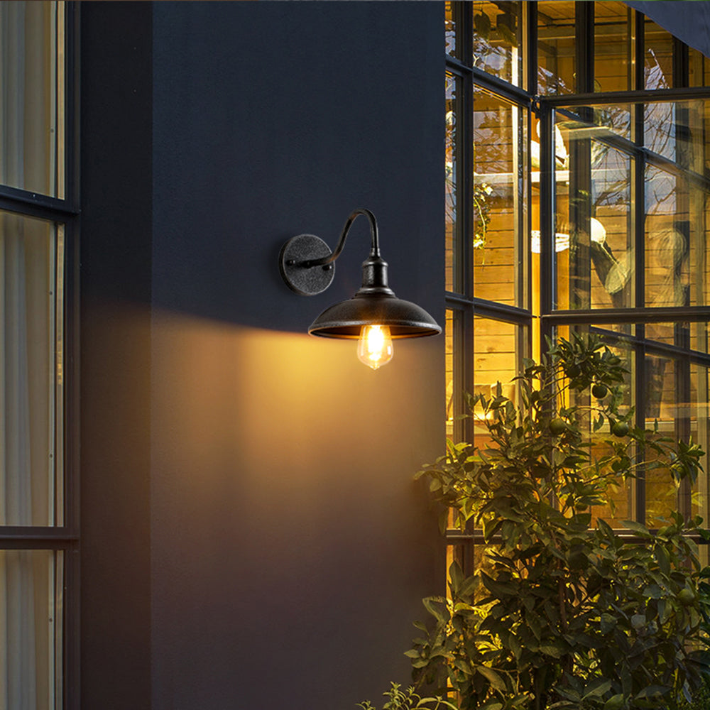 Industriële Komvormige IJzeren Buiten Wandlamp