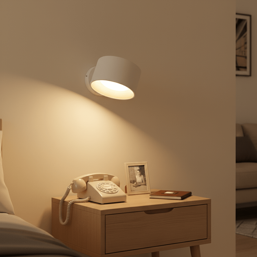 SCANDIGLOW – Draadloze Scandinavische Wandlamp met Afstandsbediening