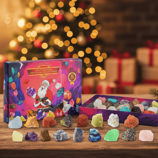 Kristallenjuwelen – Magische Edelsteen Adventskalender Met 24 Natuurlijke Kristallen