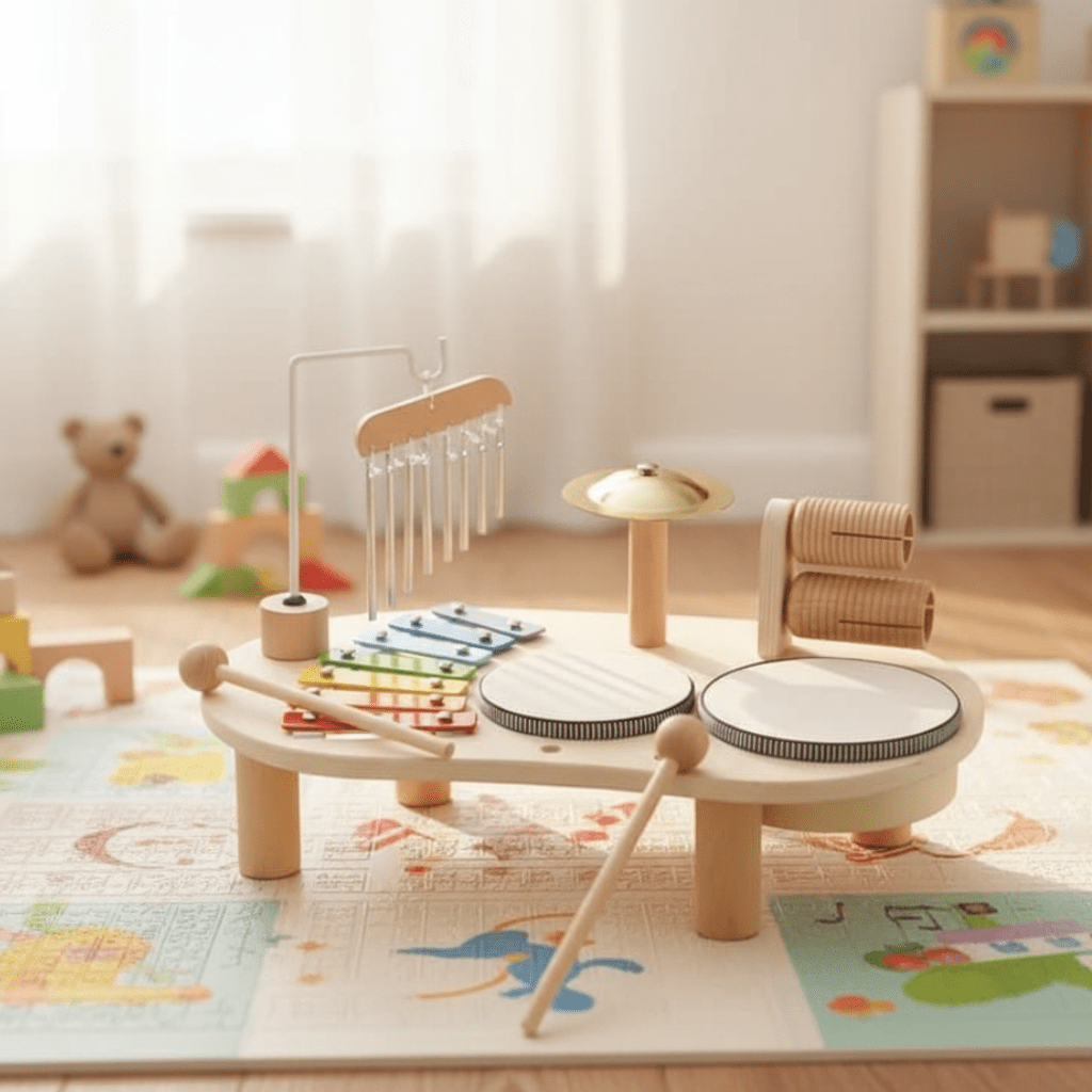 Melodiny Set – Muzikaal Houten Speelgoed voor Creatieve Baby's vanaf 12 Maanden