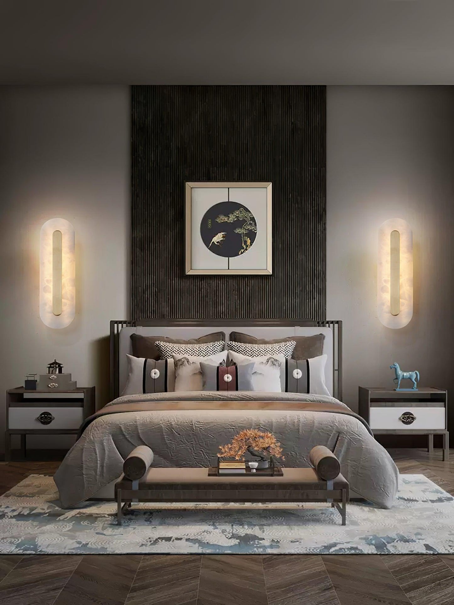 Selvia Wandlamp van Albast