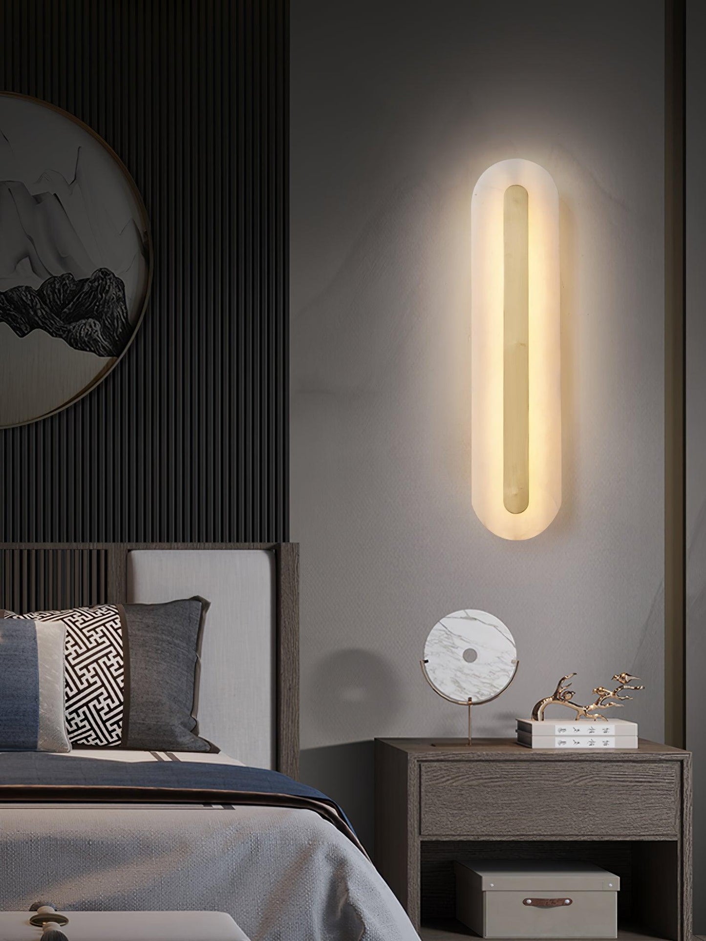 Selvia Wandlamp van Albast