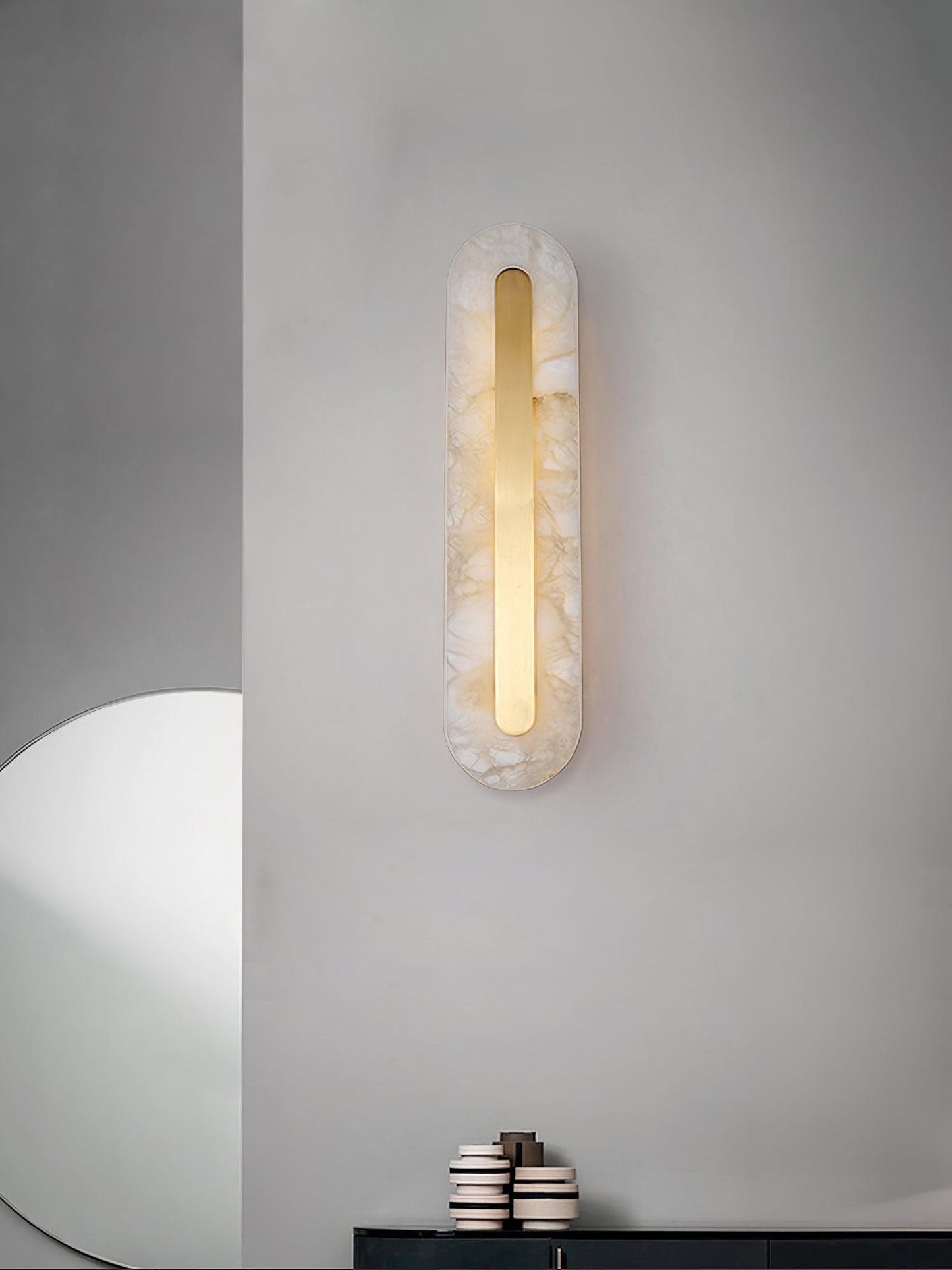 Selvia Wandlamp van Albast