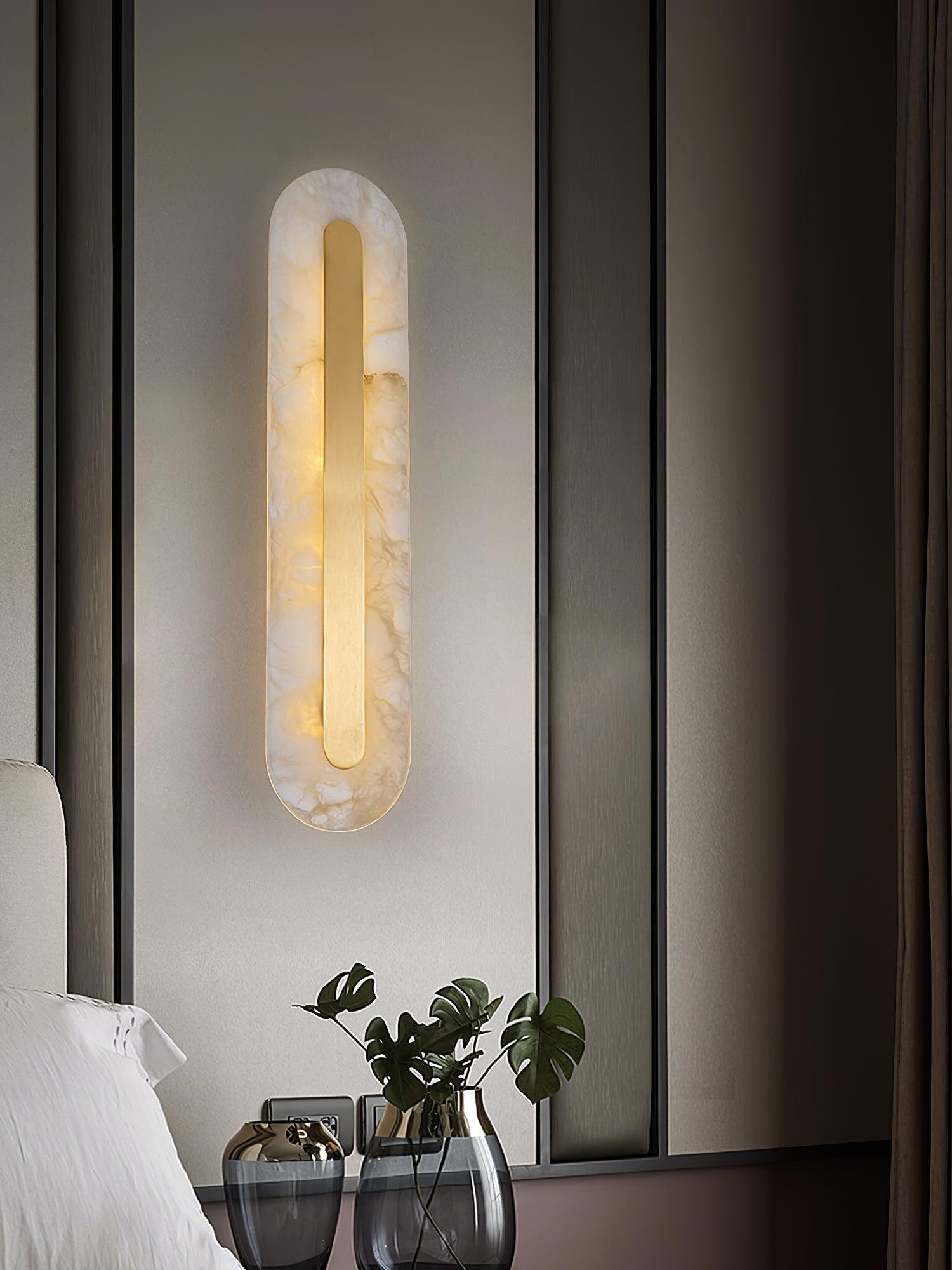 Selvia Wandlamp van Albast