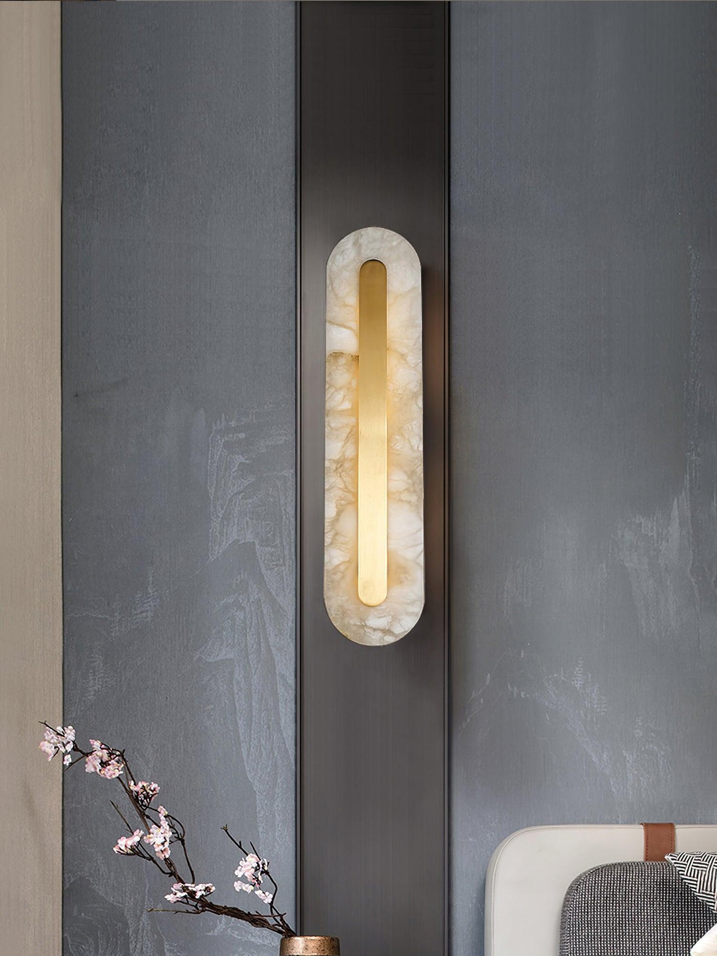 Selvia Wandlamp van Albast