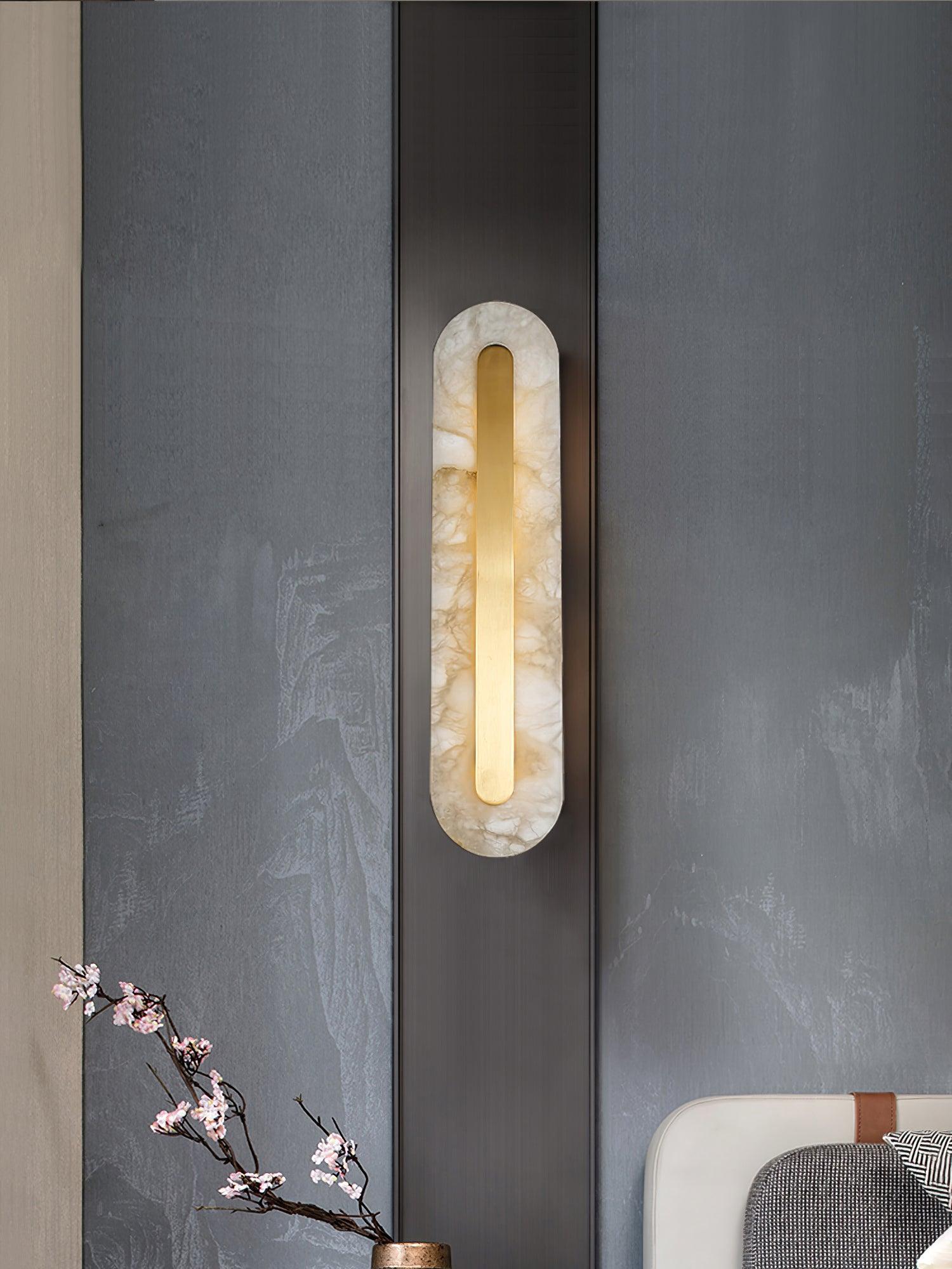 Selvia Wandlamp van Albast