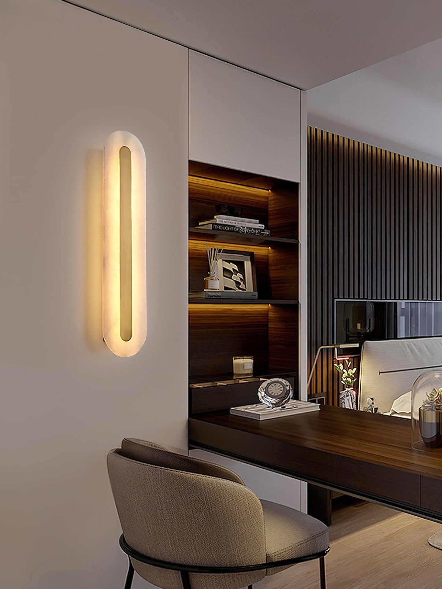 Selvia Wandlamp van Albast