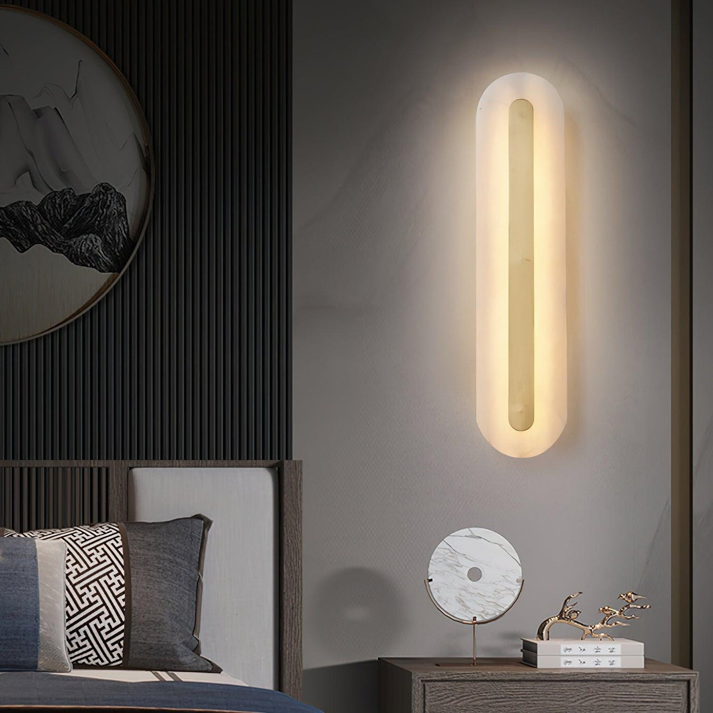 Selvia Wandlamp van Albast