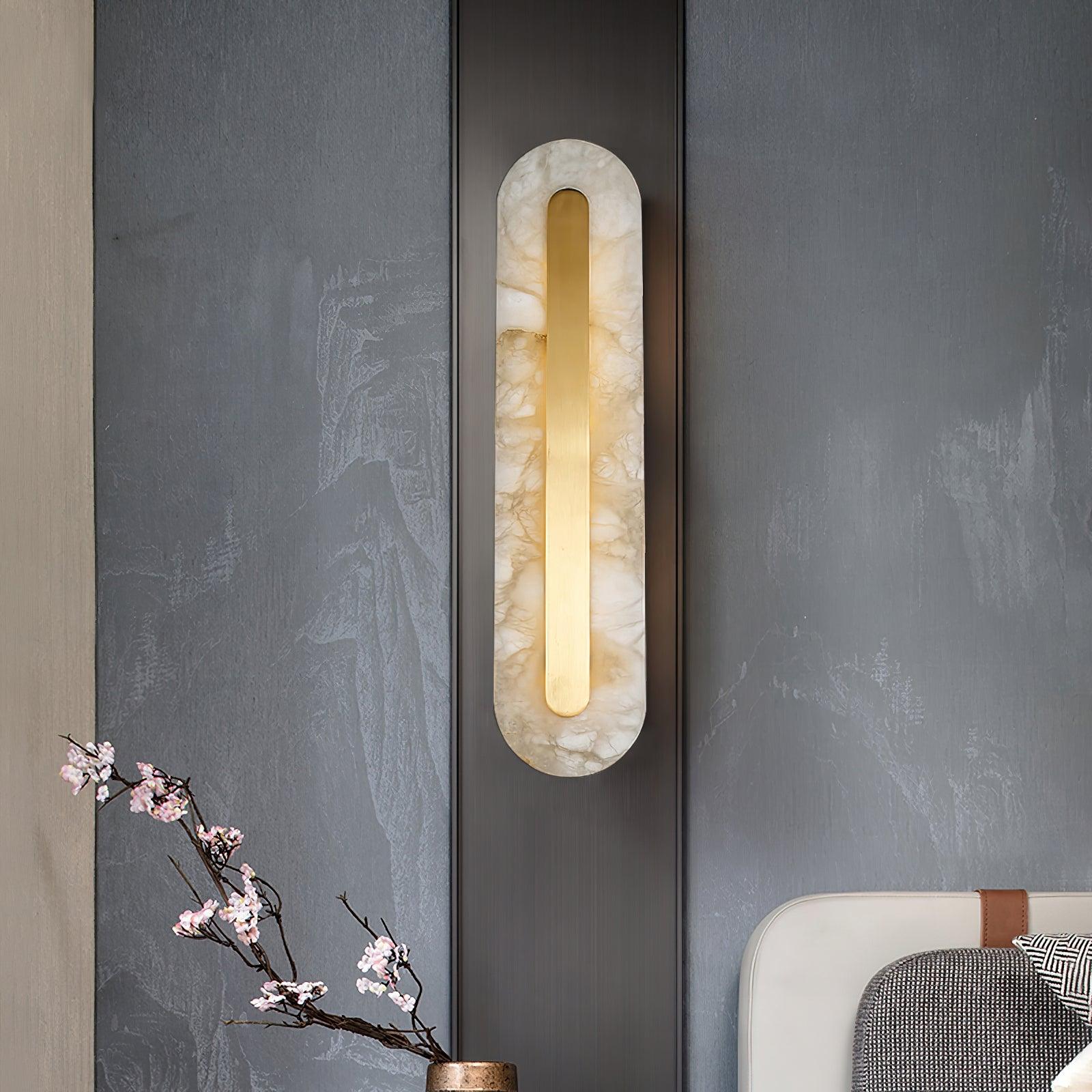 Selvia Wandlamp van Albast