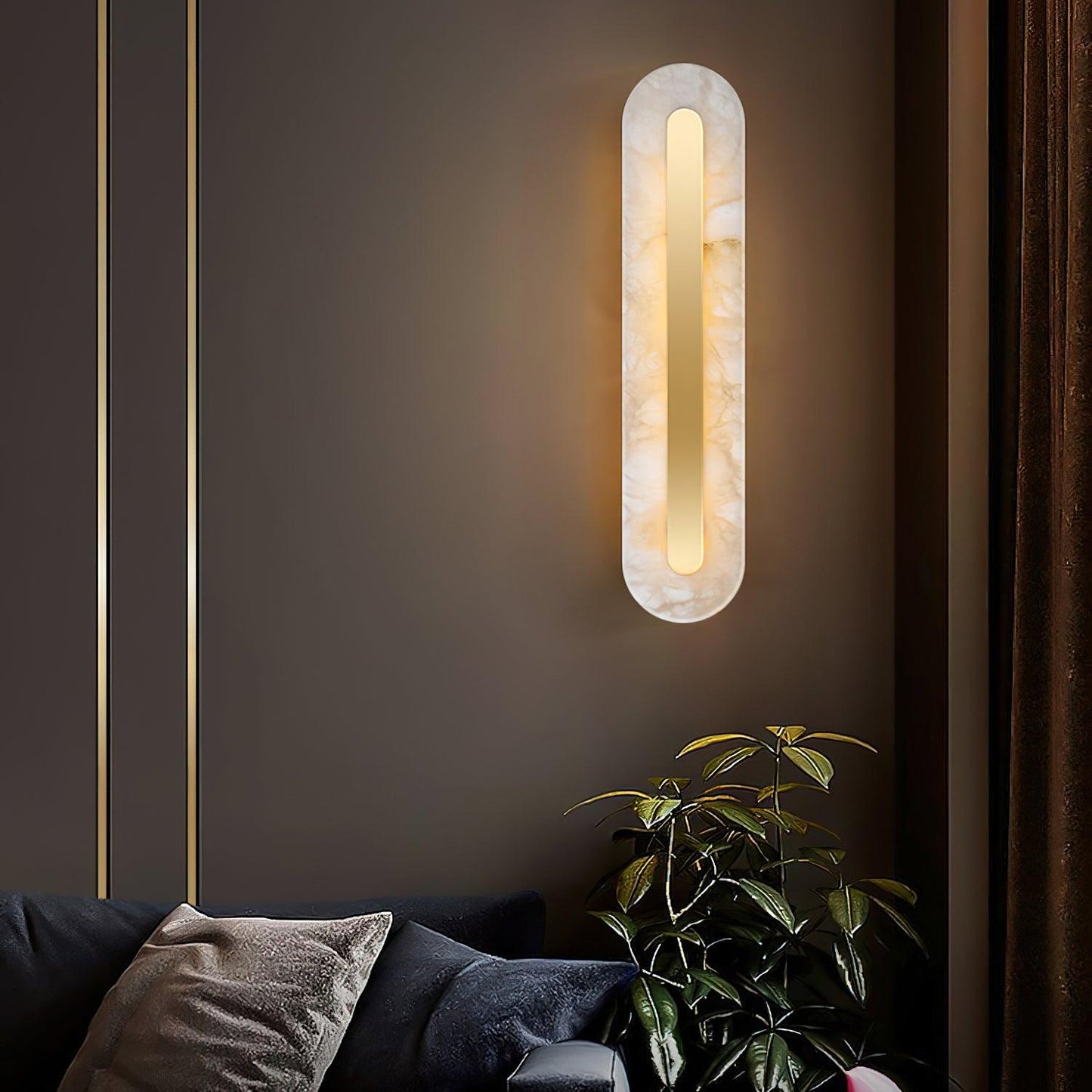 Selvia Wandlamp van Albast