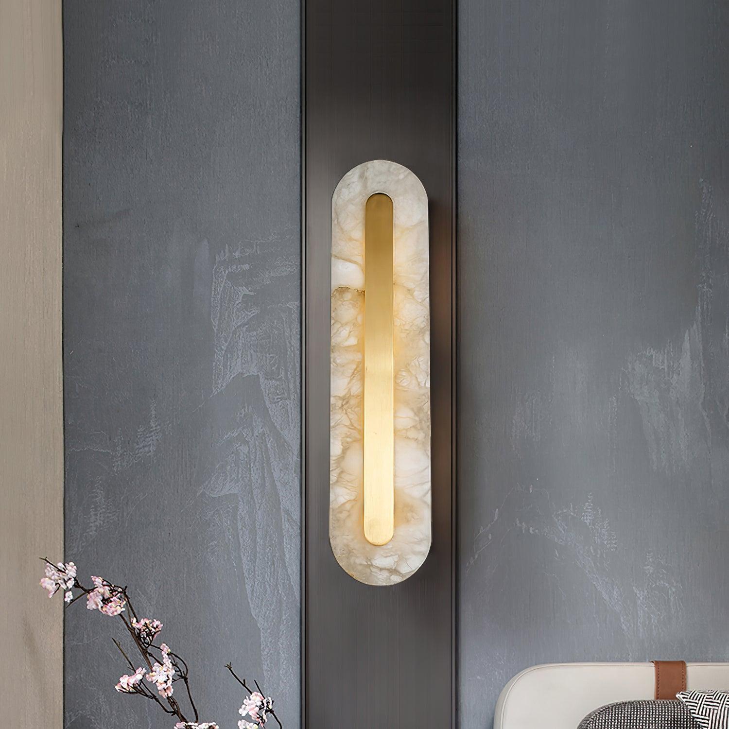 Selvia Wandlamp van Albast