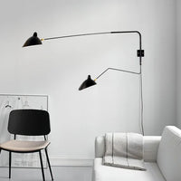 Wandlamp met Dubbele Verstelbare Arm voor Lezen en Accentverlichting