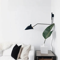 Wandlamp met Dubbele Verstelbare Arm voor Lezen en Accentverlichting