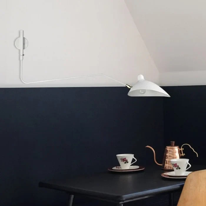 Wandlamp met Dubbele Verstelbare Arm voor Lezen en Accentverlichting