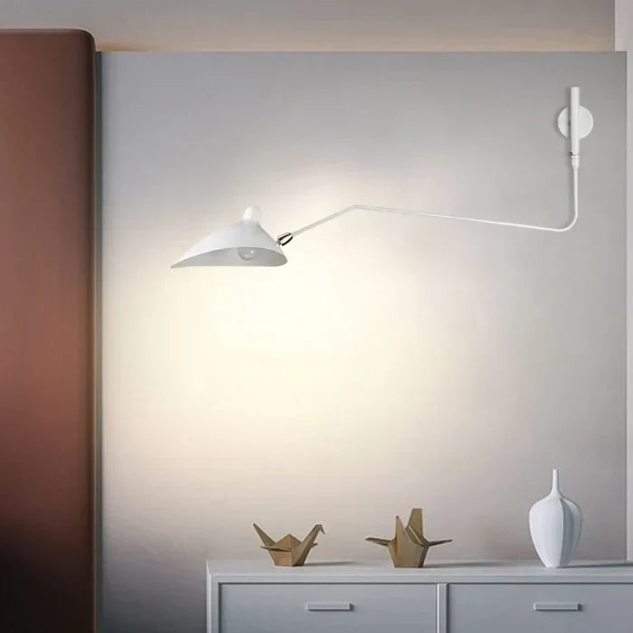 Wandlamp met Dubbele Verstelbare Arm voor Lezen en Accentverlichting