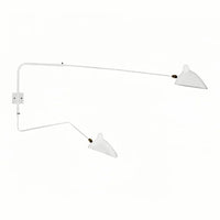 Wandlamp met Dubbele Verstelbare Arm voor Lezen en Accentverlichting