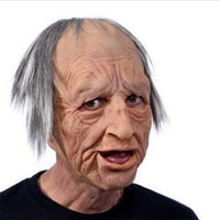 Realistisch Oude Man Masker voor Halloween – Angstaanjagend Latex Kostuum Accessoire