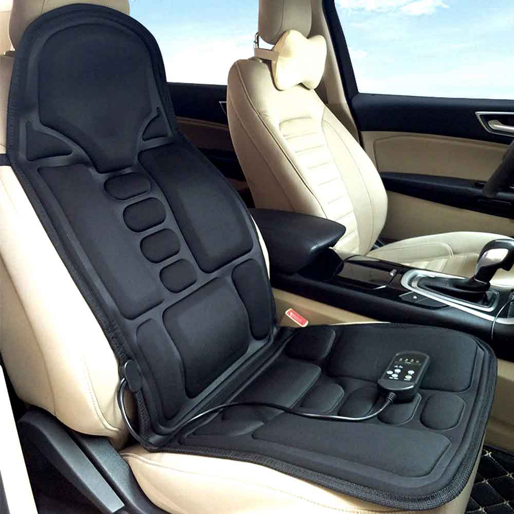 Ergonomische Massage-Zitkussen | Shiatsu- & Vibratiemassage voor Nek, Rug & Bovenbenen | Inschakelbare Warmtefunctie | Inclusief Auto-Adapter & Afstandsbediening