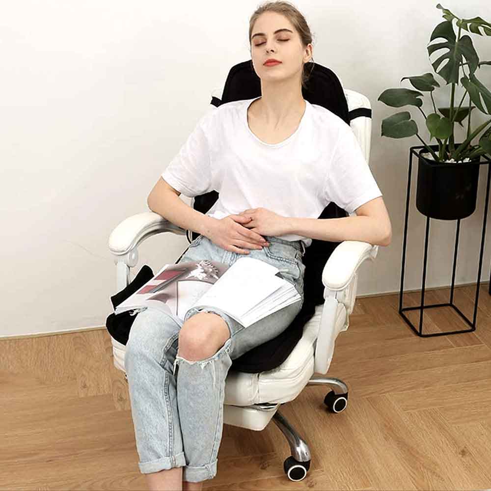 Ergonomische Massage-Zitkussen | Shiatsu- & Vibratiemassage voor Nek, Rug & Bovenbenen | Inschakelbare Warmtefunctie | Inclusief Auto-Adapter & Afstandsbediening