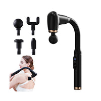 Massagepistool met lange handgreep voor zelfmassage