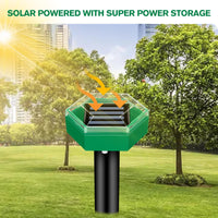 Mollenbestrijding 4er Pack | Zonne-energie en weerbestendig | Eenvoudige installatie | MoleSilent