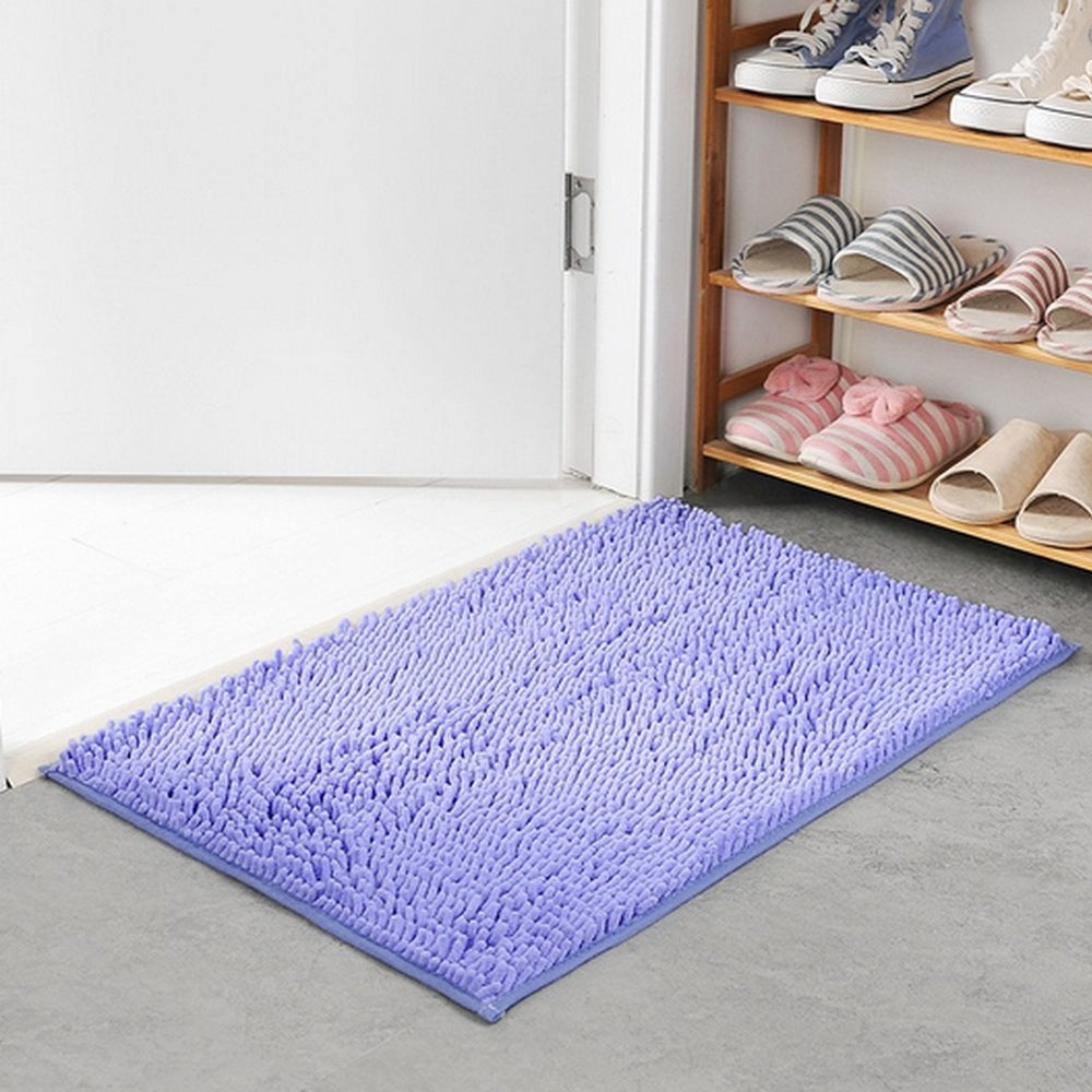 Mavi Zachte Chenille Badmat