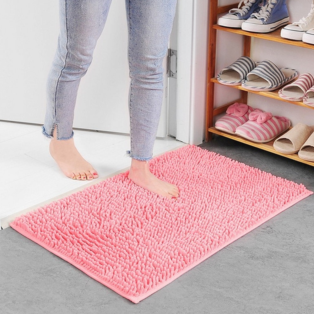 Mavi Zachte Chenille Badmat