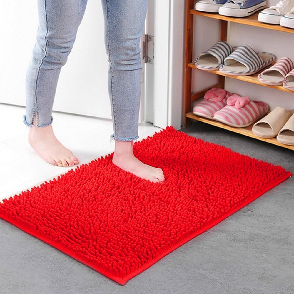 Mavi Zachte Chenille Badmat