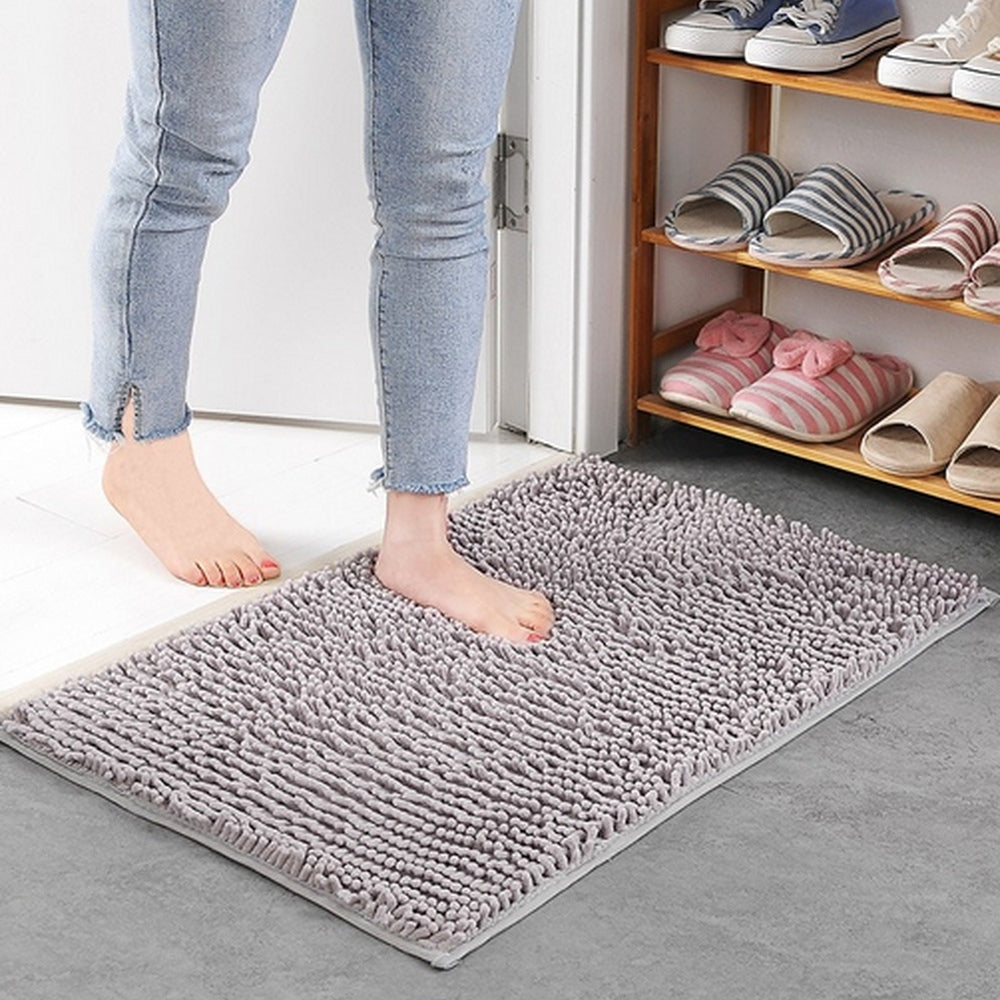 Mavi Zachte Chenille Badmat