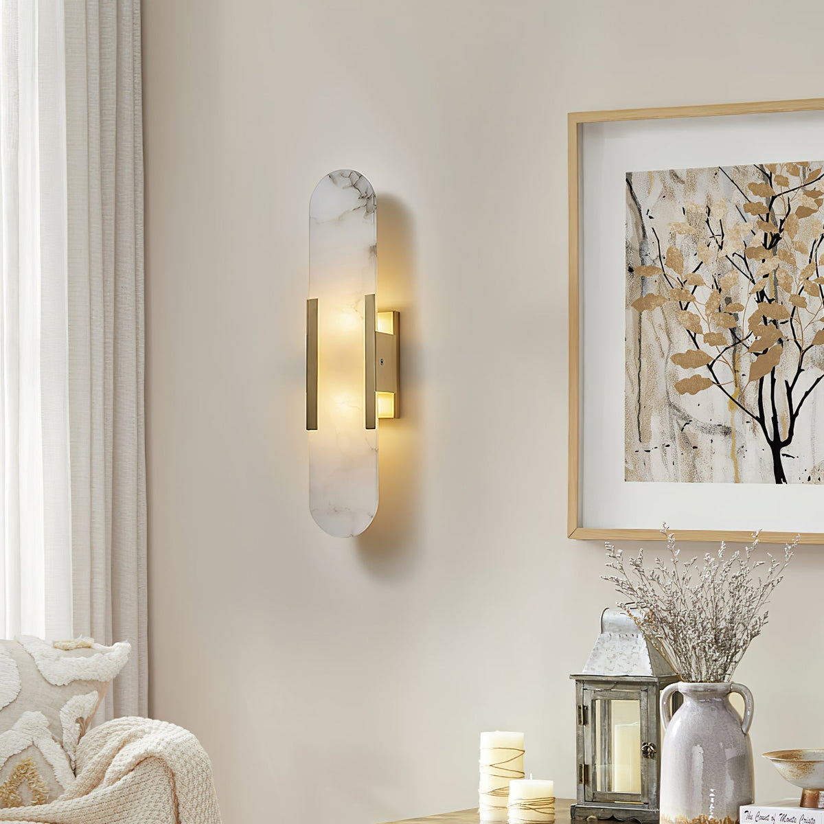 Veo Luxe Alabaster Wandlamp