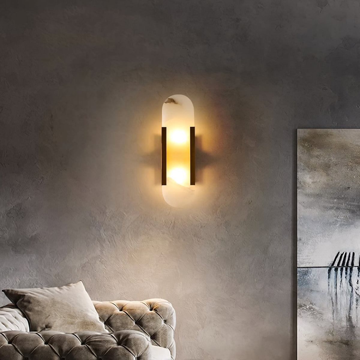 Veo Luxe Alabaster Wandlamp