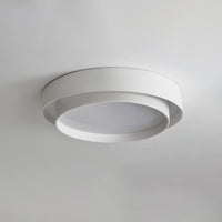 Orina Plafondlamp Dubbele Ring Grijs&Zwart&Wit Cilindervorm