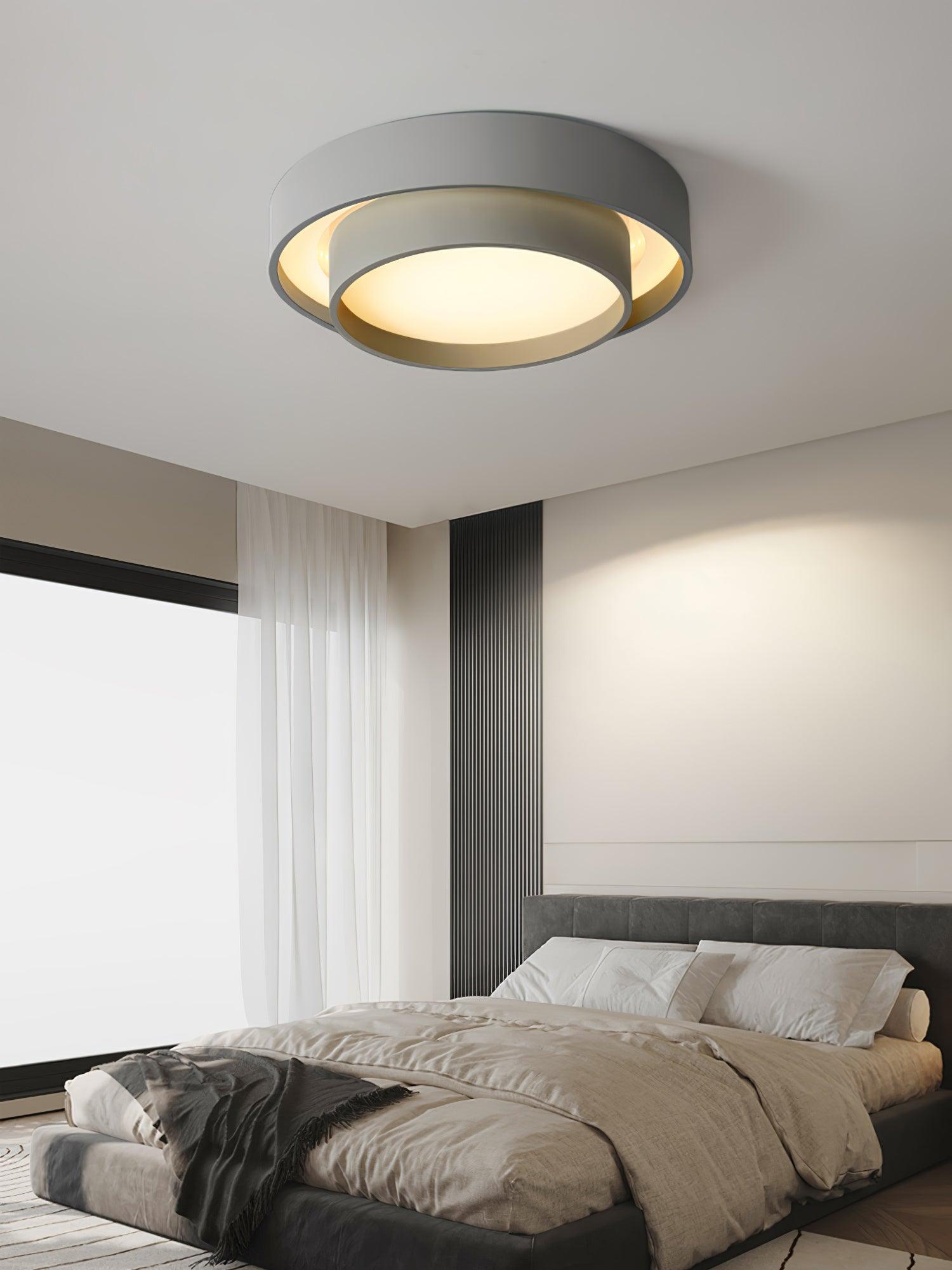 Lustra Plafondlamp Dubbele Laag Moderne Cilinder