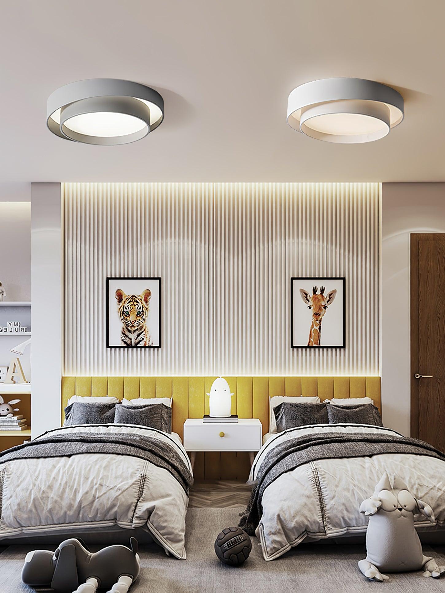 Lustra Plafondlamp Dubbele Laag Moderne Cilinder