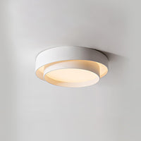 Orina Plafondlamp Dubbele Ring Grijs&Zwart&Wit Cilindervorm