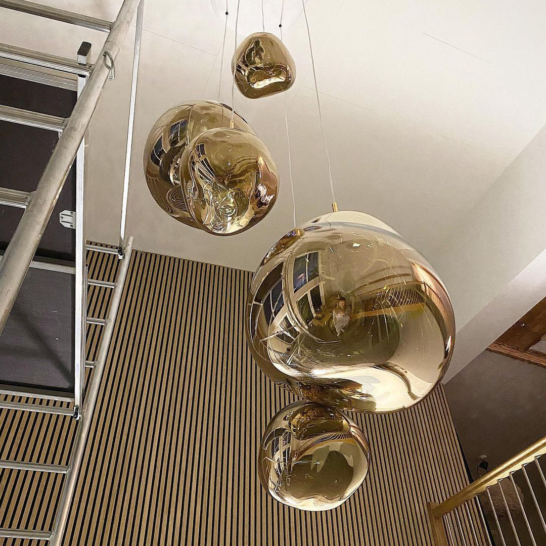 Meervlammige Pendelarmatuur | Sculpturaal Melt Design