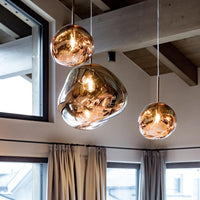 Meervlammige Pendelarmatuur | Sculpturaal Melt Design