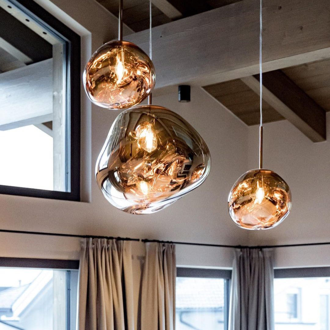 Meervlammige Pendelarmatuur | Sculpturaal Melt Design