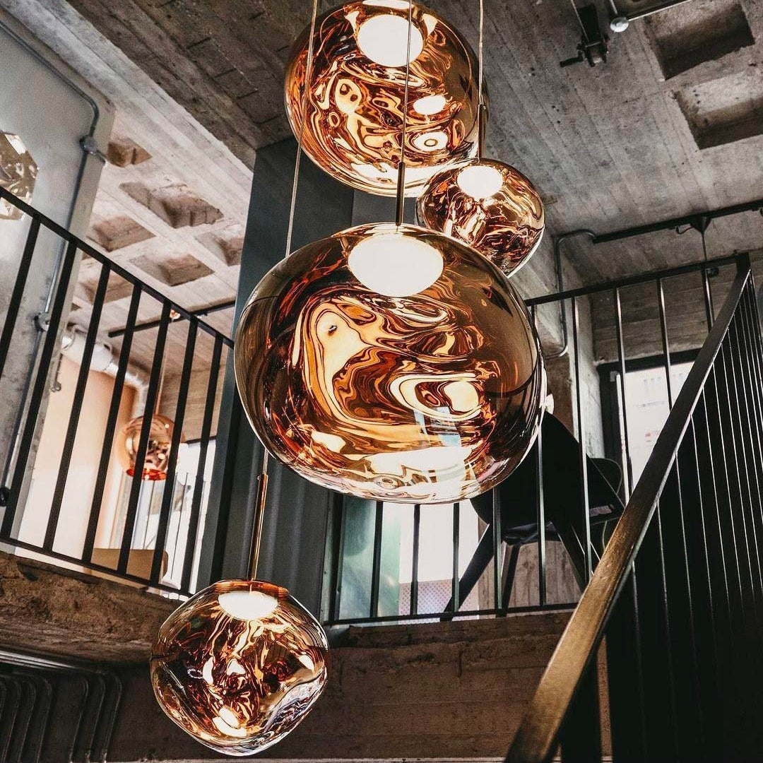 Meervlammige Pendelarmatuur | Sculpturaal Melt Design