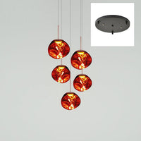 Meervlammige Pendelarmatuur | Sculpturaal Melt Design