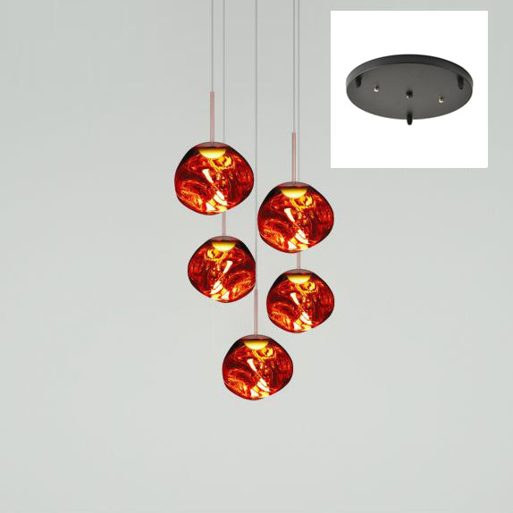 Meervlammige Pendelarmatuur | Sculpturaal Melt Design
