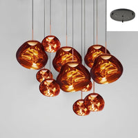 Meervlammige Pendelarmatuur | Sculpturaal Melt Design