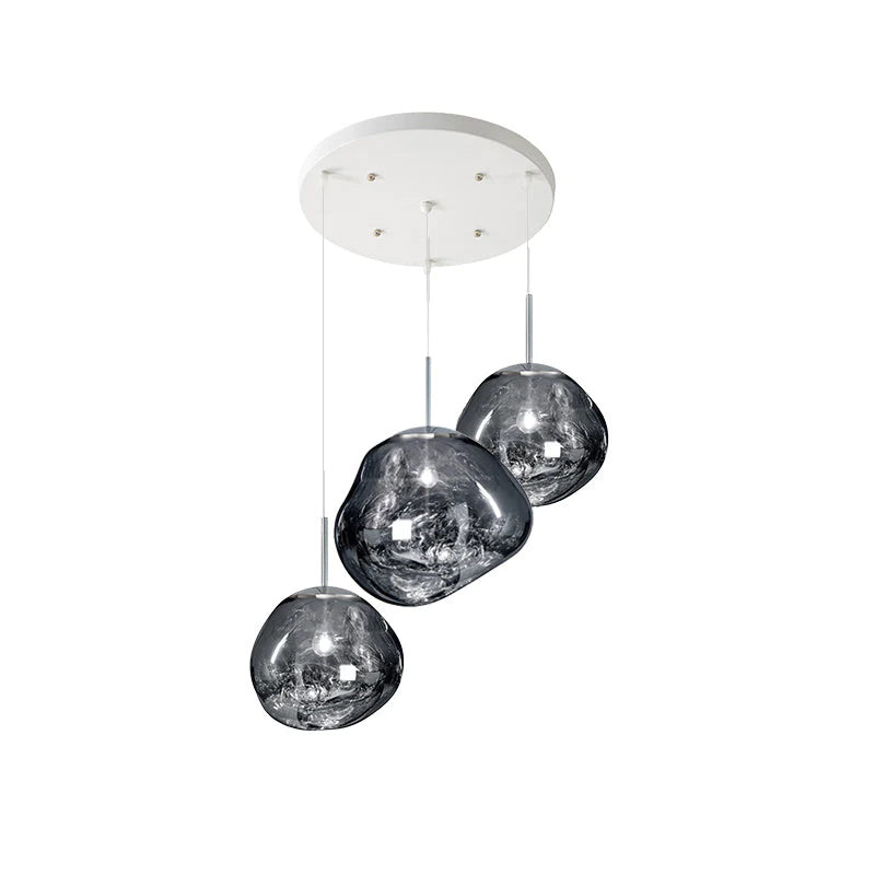 Meervlammige Pendelarmatuur | Sculpturaal Melt Design