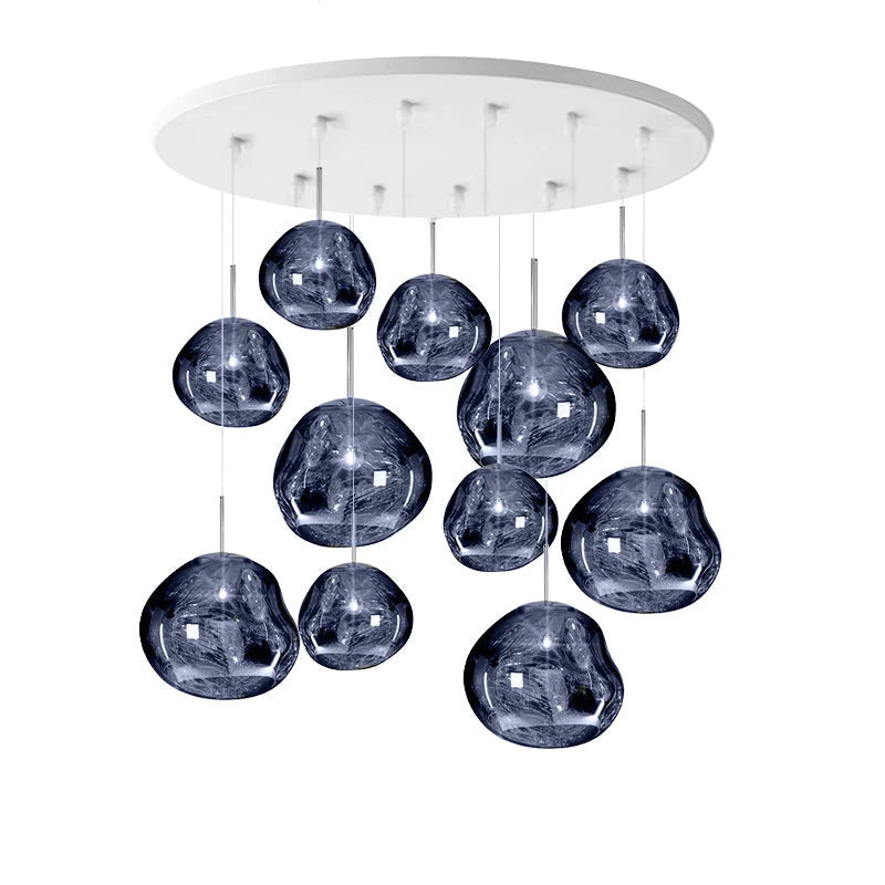 Meervlammige Pendelarmatuur | Sculpturaal Melt Design