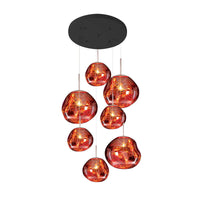 Meervlammige Pendelarmatuur | Sculpturaal Melt Design