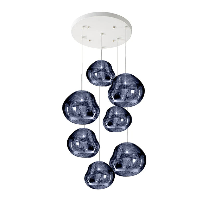 Meervlammige Pendelarmatuur | Sculpturaal Melt Design