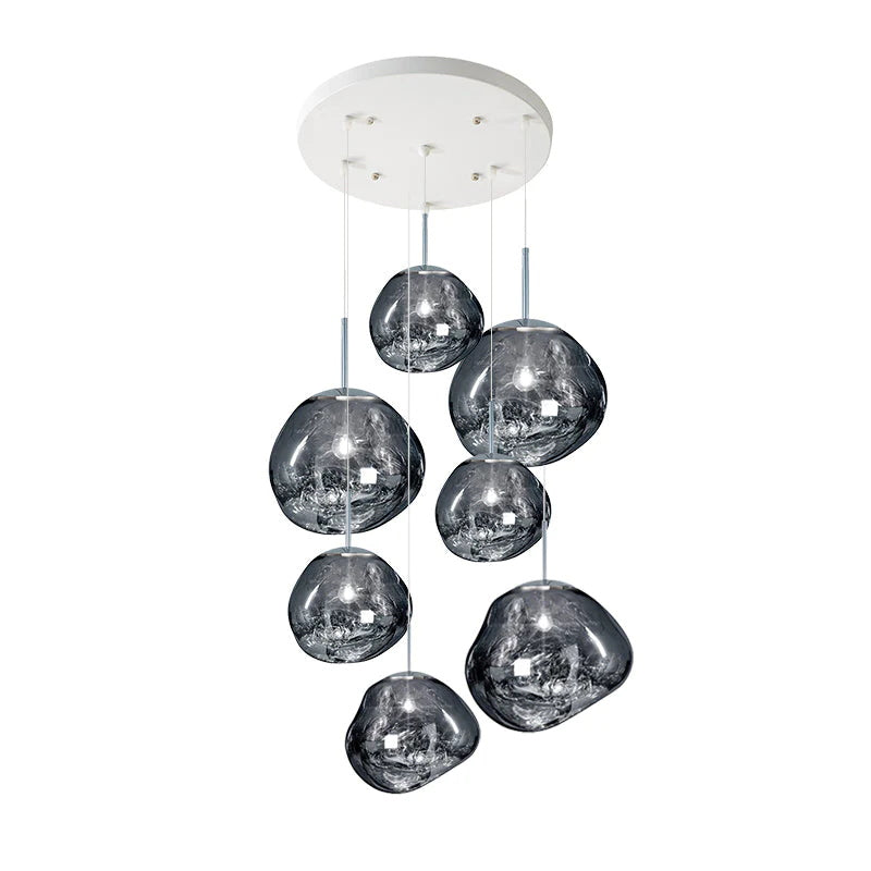 Meervlammige Pendelarmatuur | Sculpturaal Melt Design