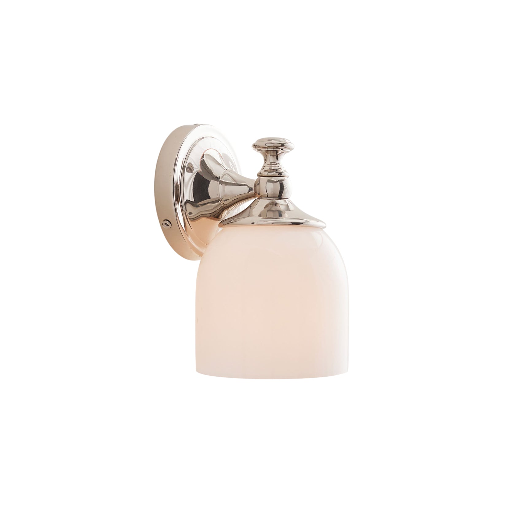 Lumen Wandlamp Moderne Minimalistische Korte Arm in Chroom Metaal Glas