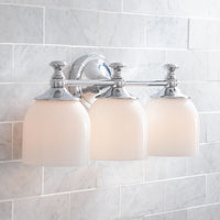 Lumen Wandlamp Moderne Minimalistische Korte Arm in Chroom Metaal Glas